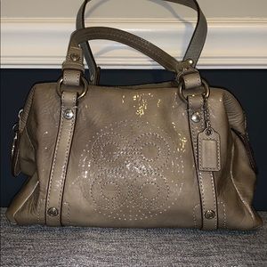 Coach Gray Patent Leather Small Purse